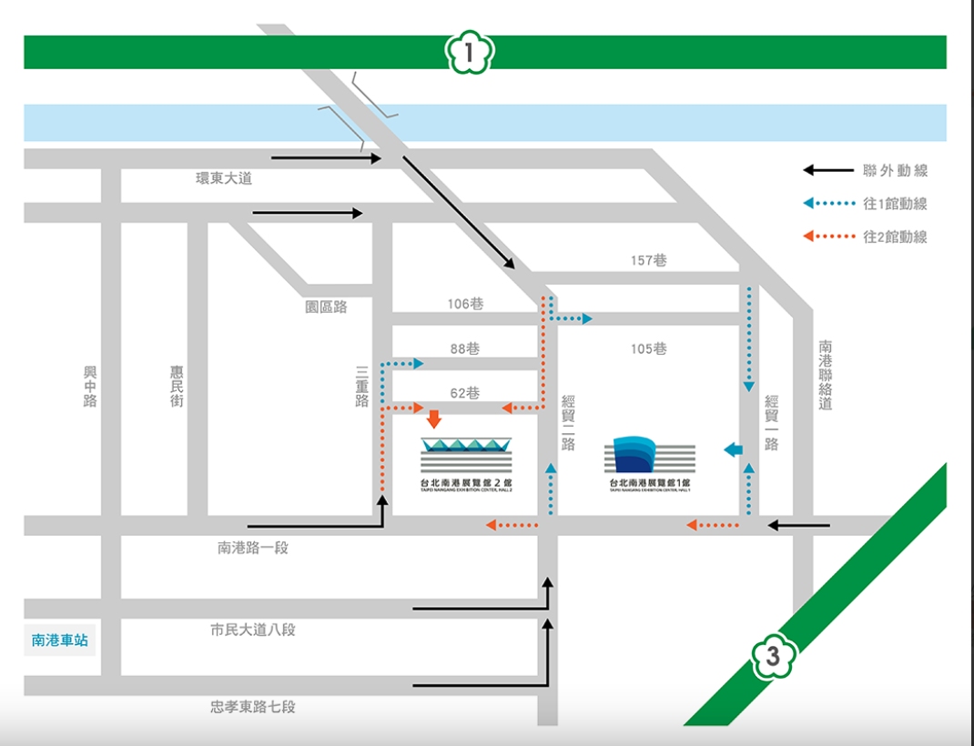 2025ITF台北旅展地點&地圖
